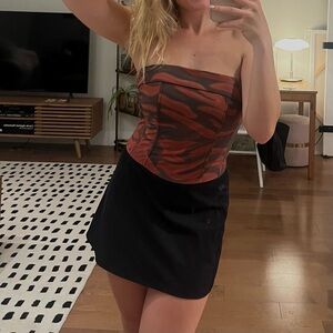 With Jean Carla Corset Strapless Top in Nyx